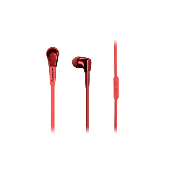 Pioneer SE-CL722T Aluminium Design In-Ear Headphone-Red